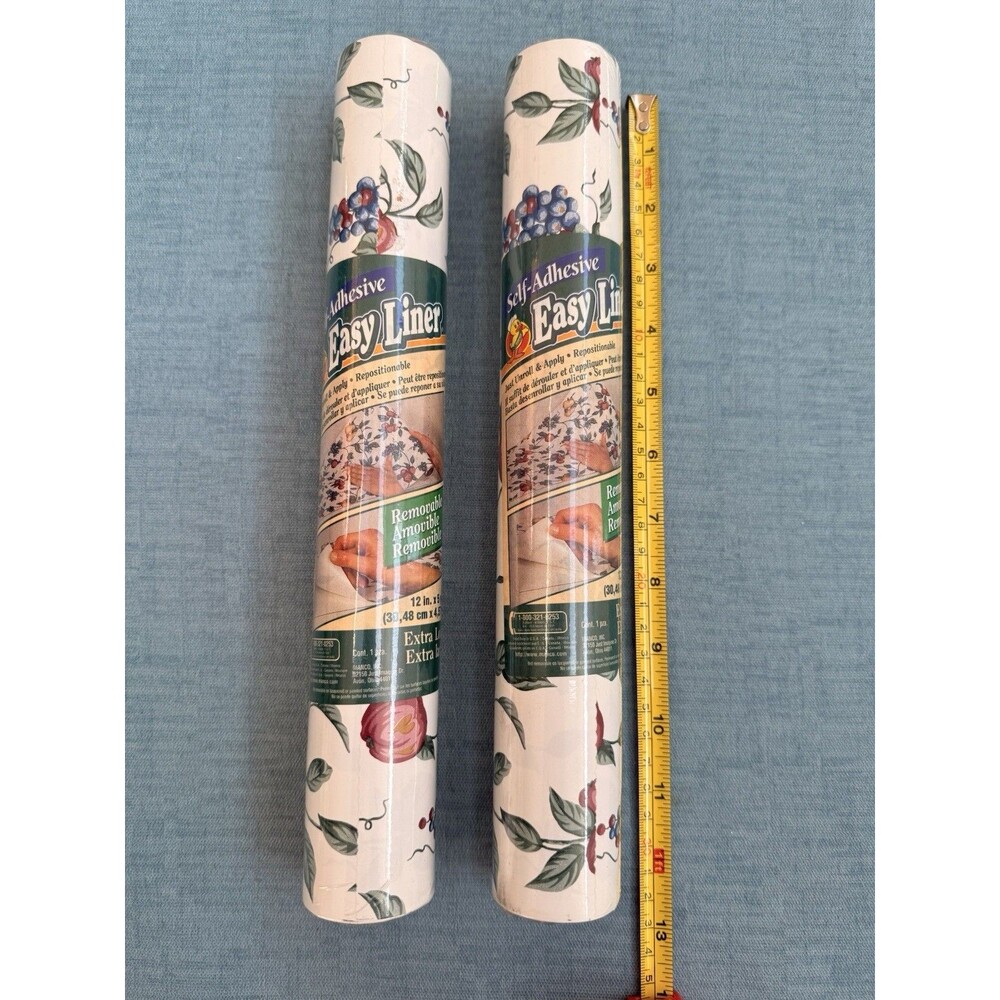 Vintage Duck Self Adhesive Easy Liner Fruit Elegance Kitchen Shelf 12 In X 5 Yd